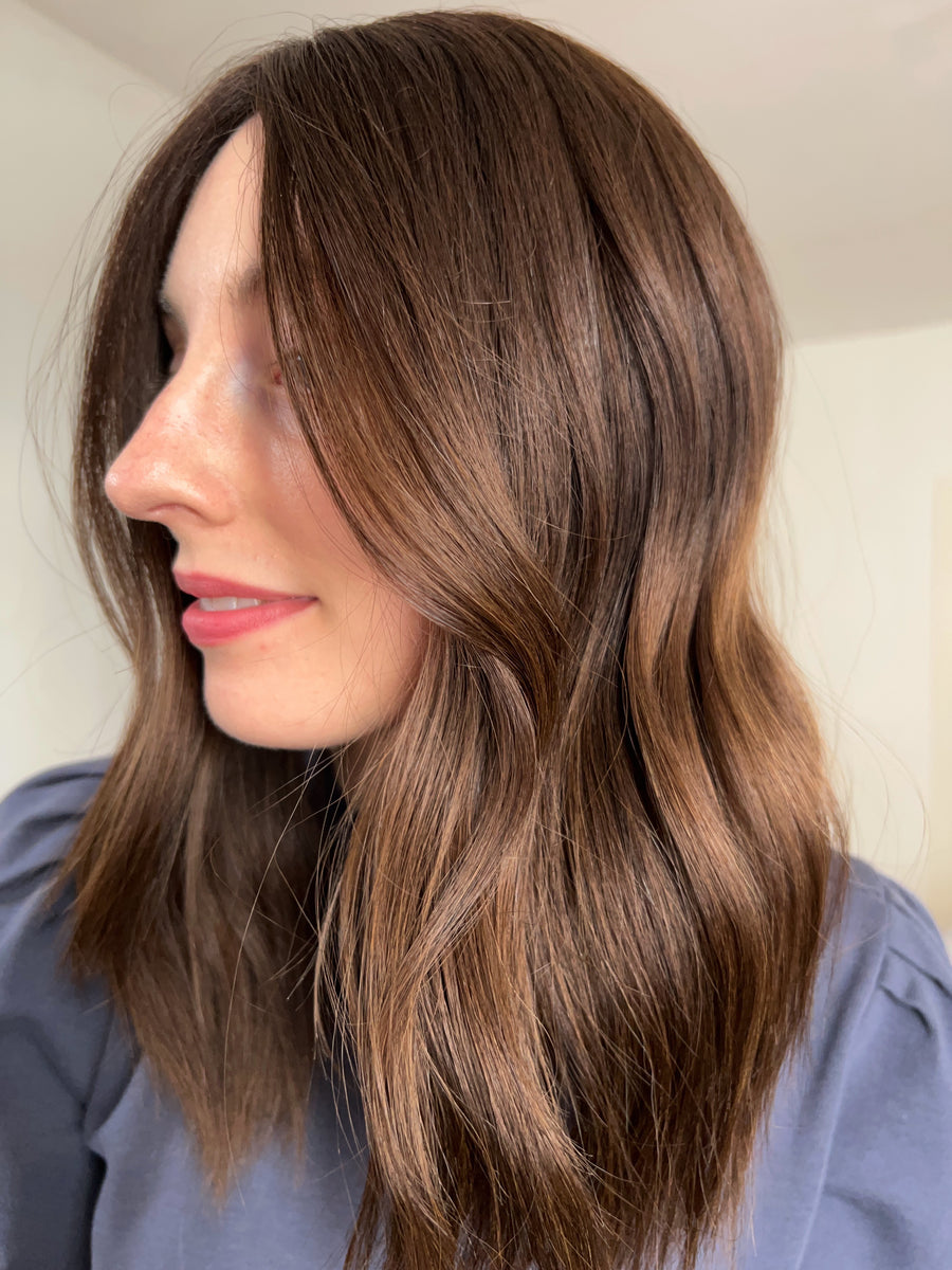 GARDENIA | 7x7" cap hair topper | 17" length