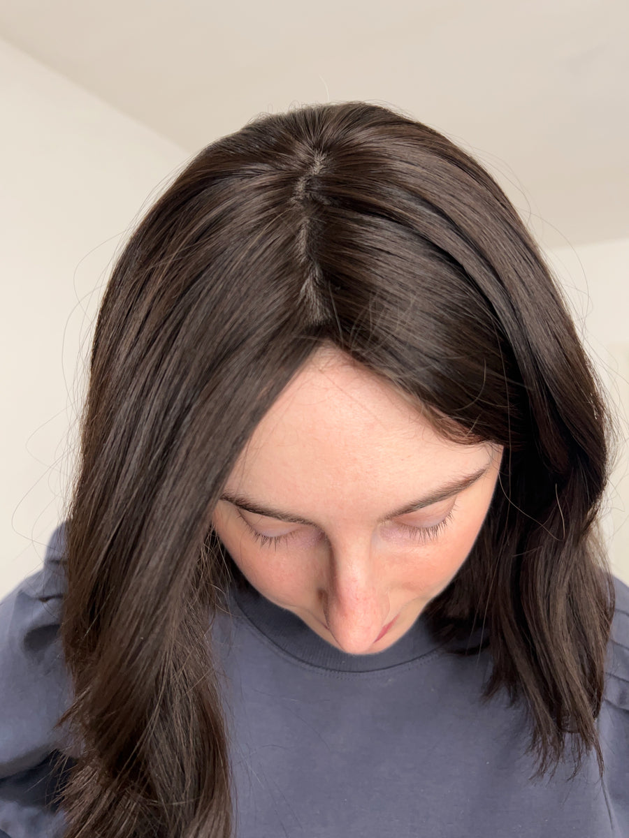 HEATHER | 9x9" cap topper | 13-14" length