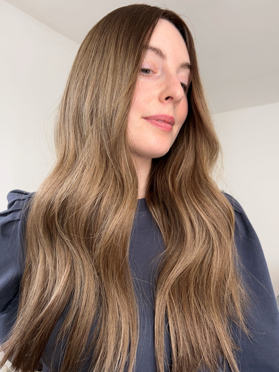 LILY | 8x8" cap hair topper | 22-23" length