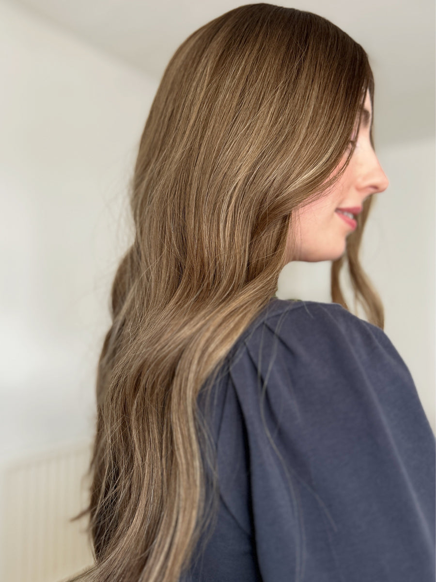 LILY | 8x8" cap hair topper | 22-23" length