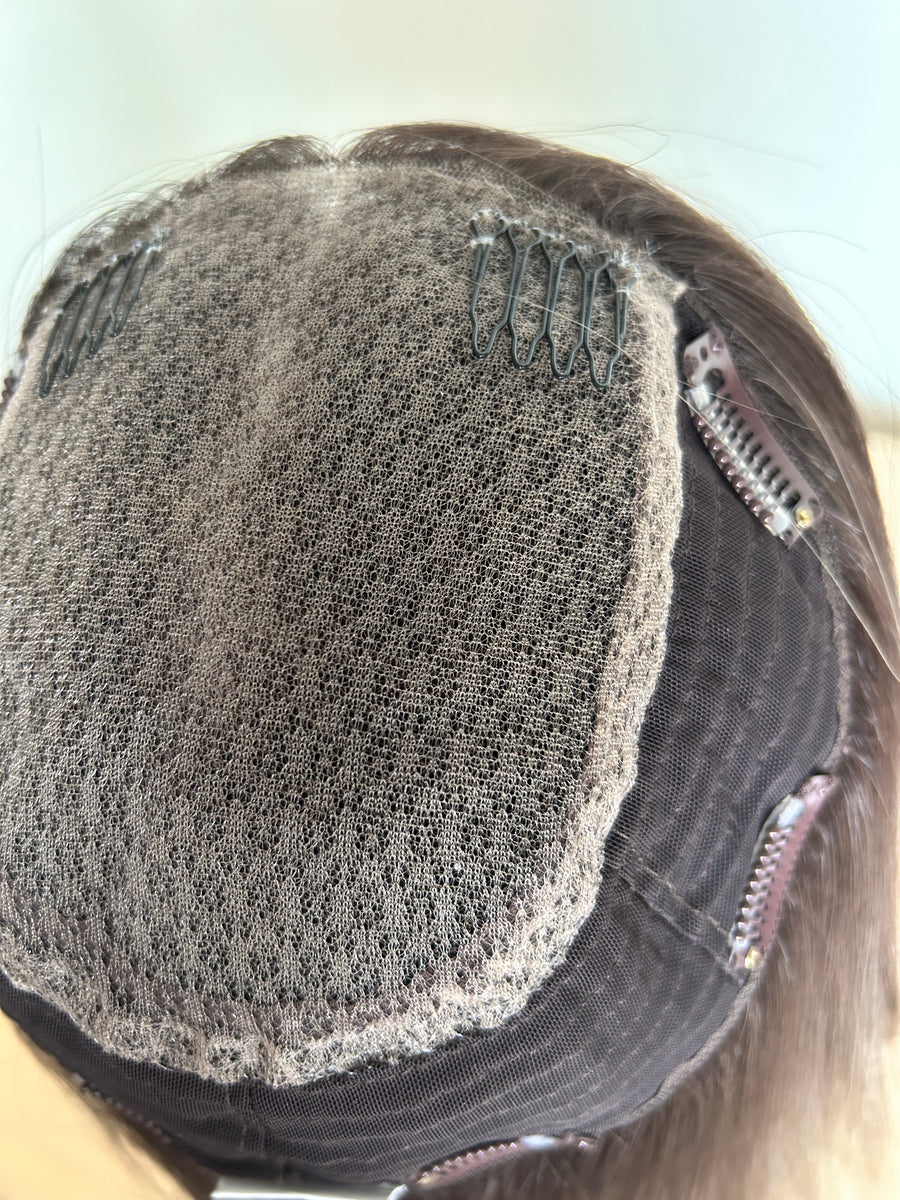 AZALEA | 8x8" cap hair topper | 15" length