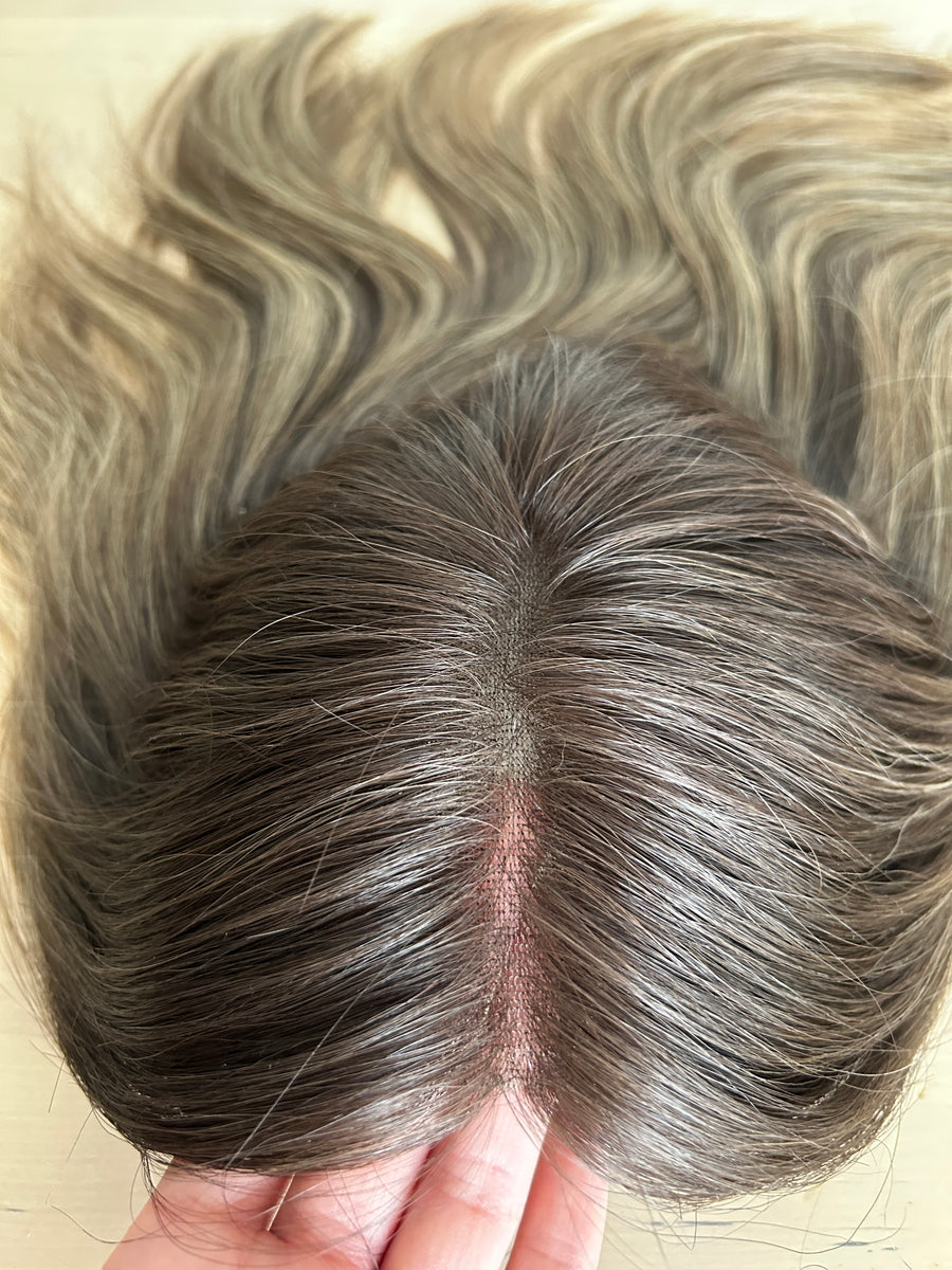 AZALEA | 8x8" cap hair topper | 15" length