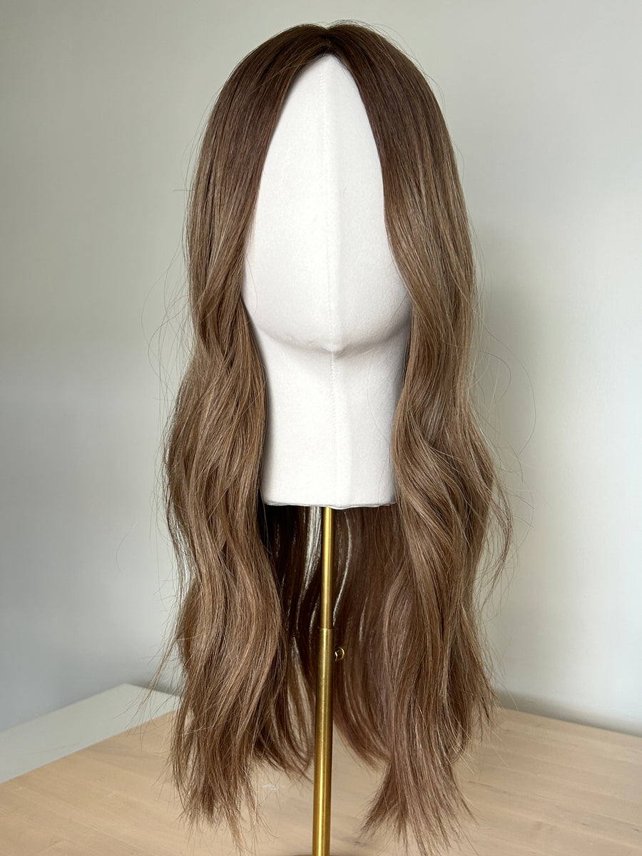 LILY | 8x8" cap hair topper | 22-23" length