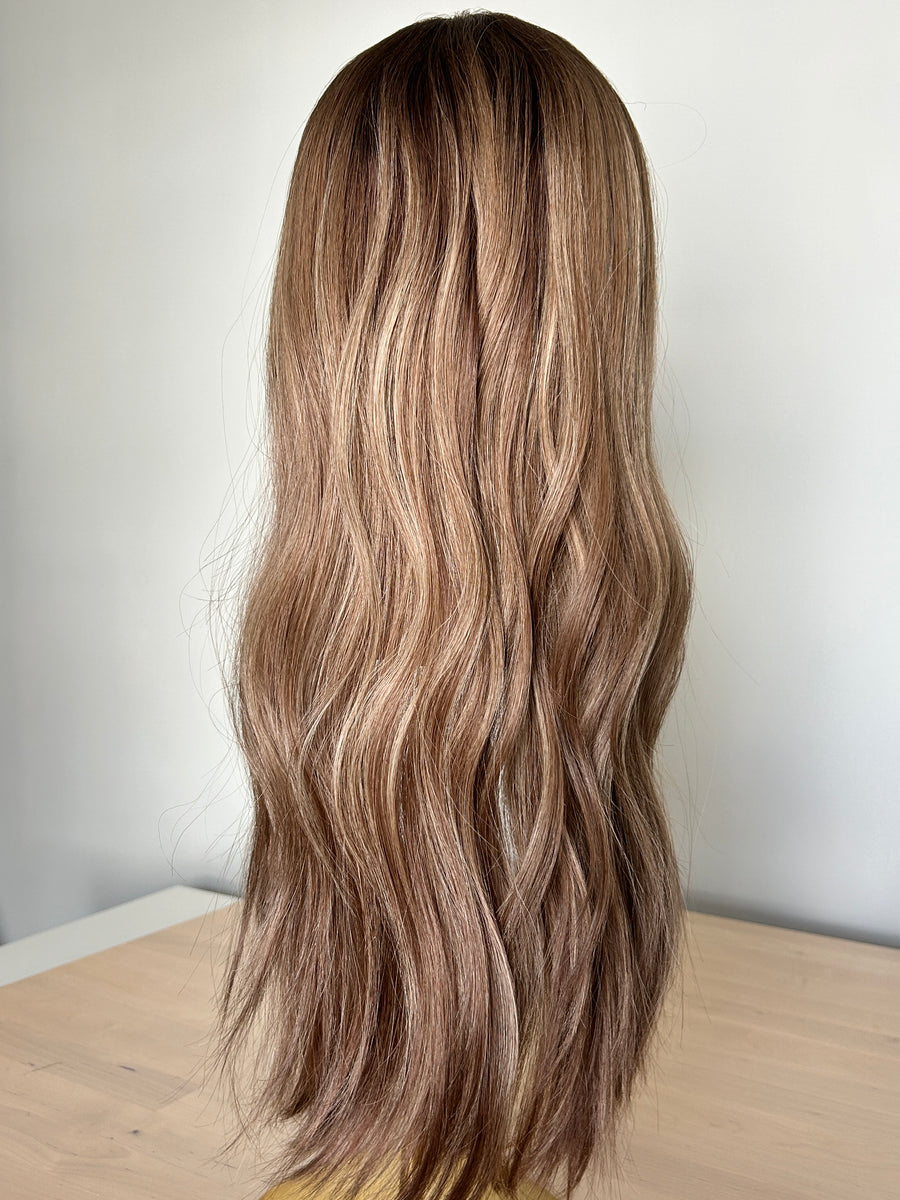 LILY | 8x8" cap hair topper | 22-23" length