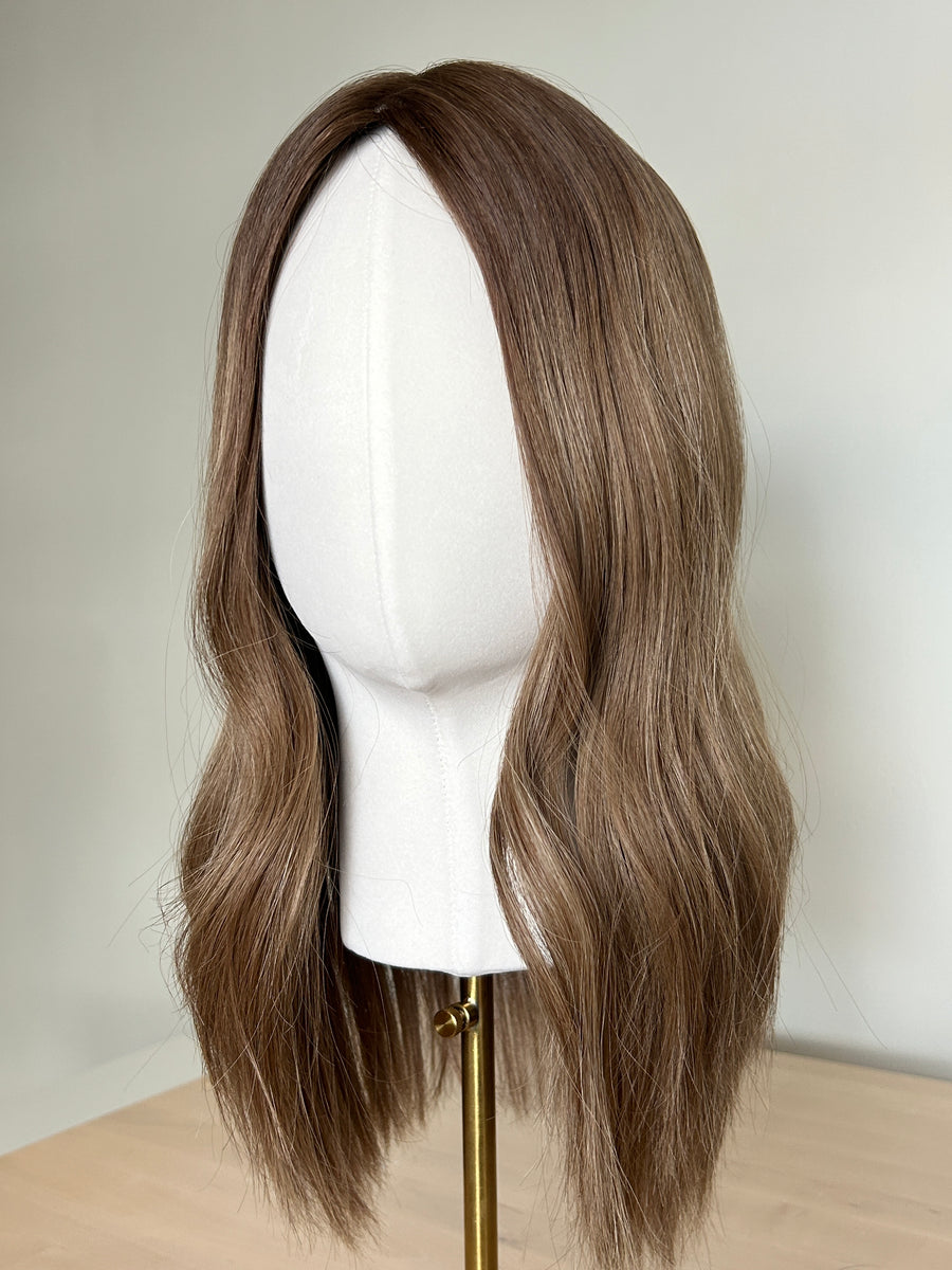 LILY | 8x8" cap hair topper | 17-18" length