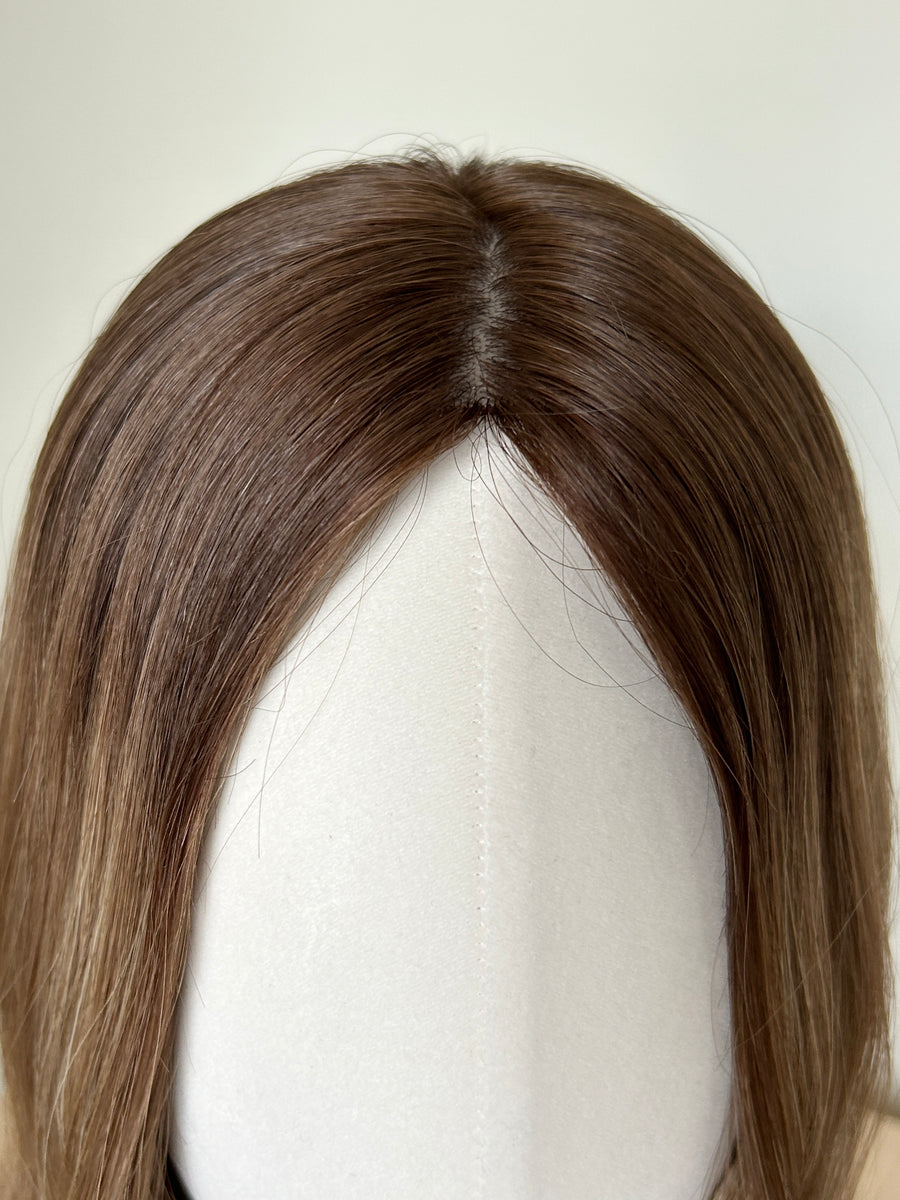 LILY | 8x8" cap hair topper | 17-18" length