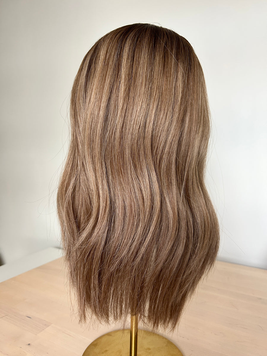 LILY | 8x8" cap hair topper | 17-18" length
