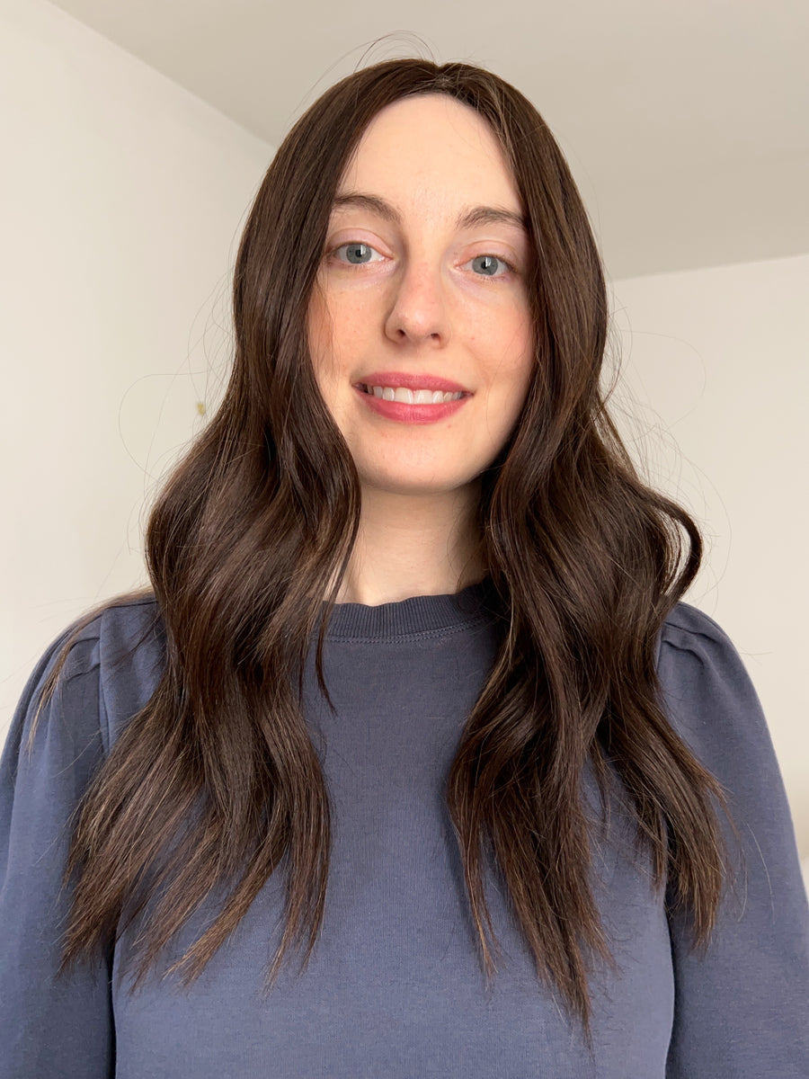 BLUEBELL (with highlights) | 8x8" cap hair topper | 20" length