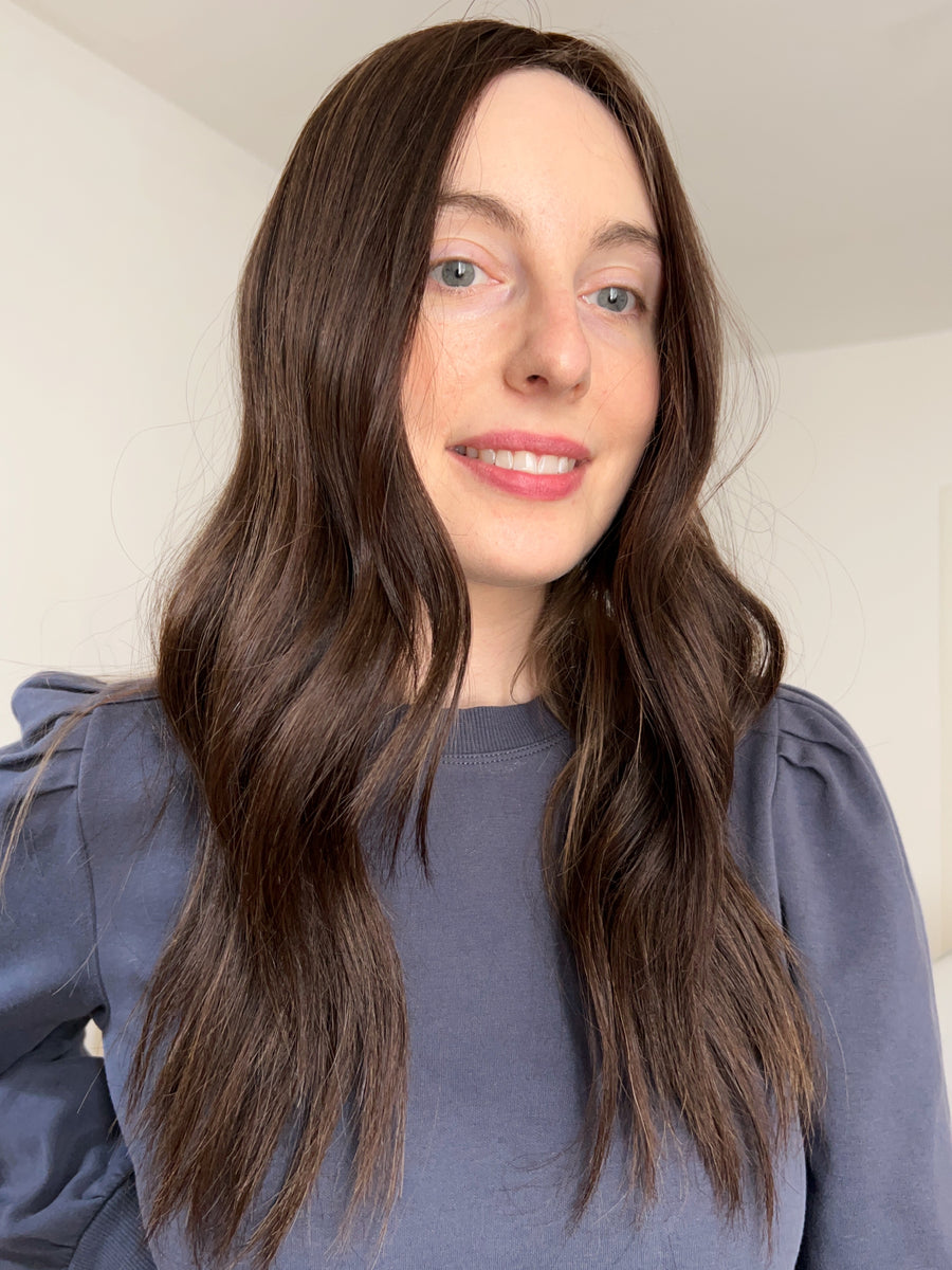 BLUEBELL (with highlights) | 8x8" cap hair topper | 20" length