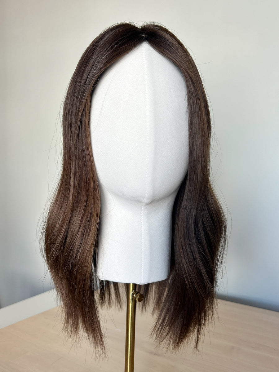 GARDENIA | 7x7" cap hair topper | 17" length