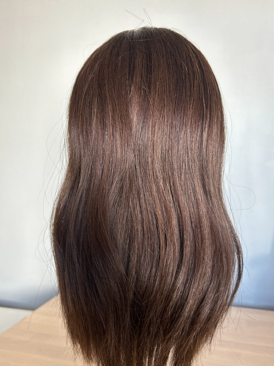 GARDENIA | 7x7" cap hair topper | 17" length