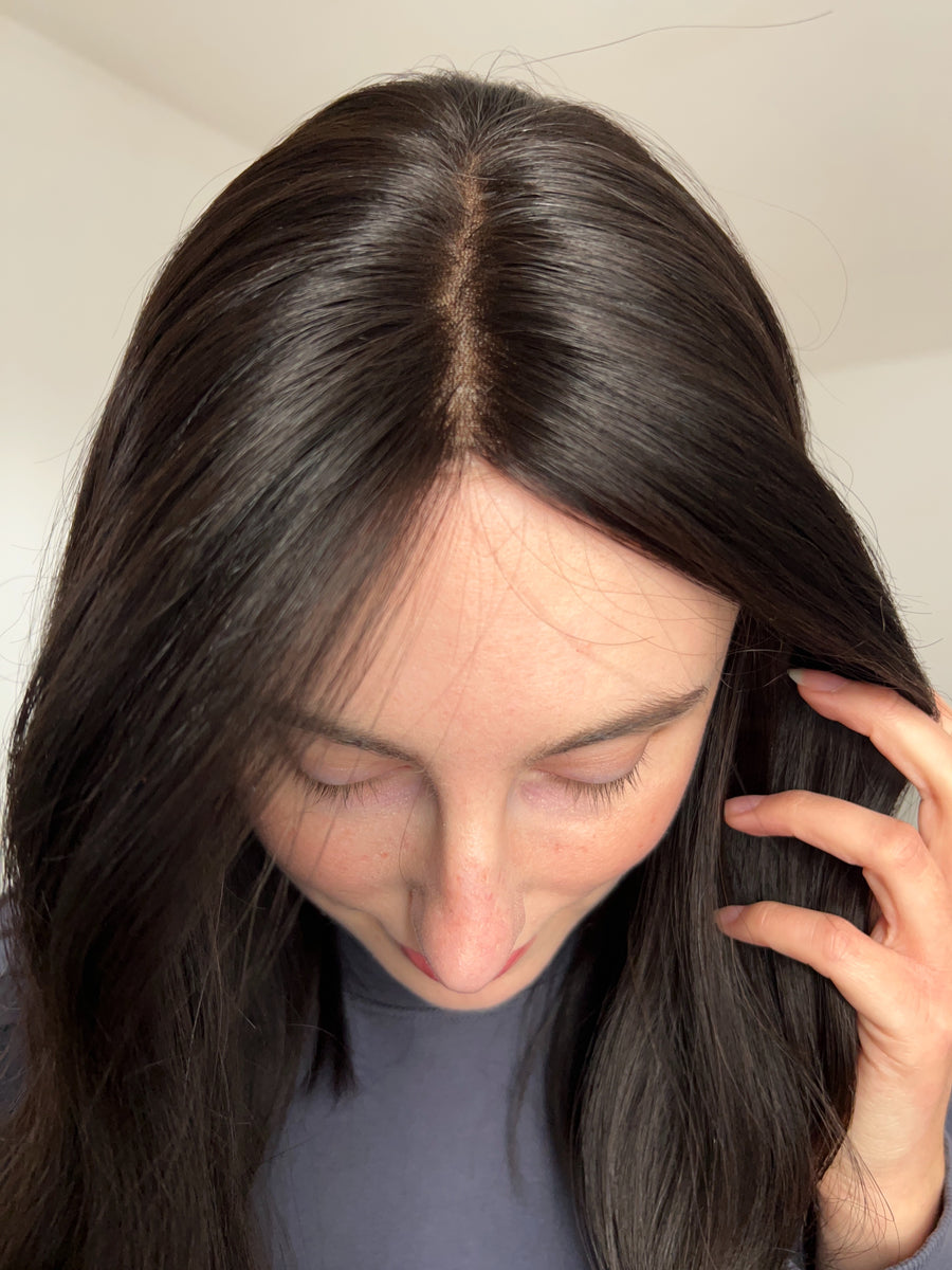 FREESIA | 7x7" cap hair topper | 17" length