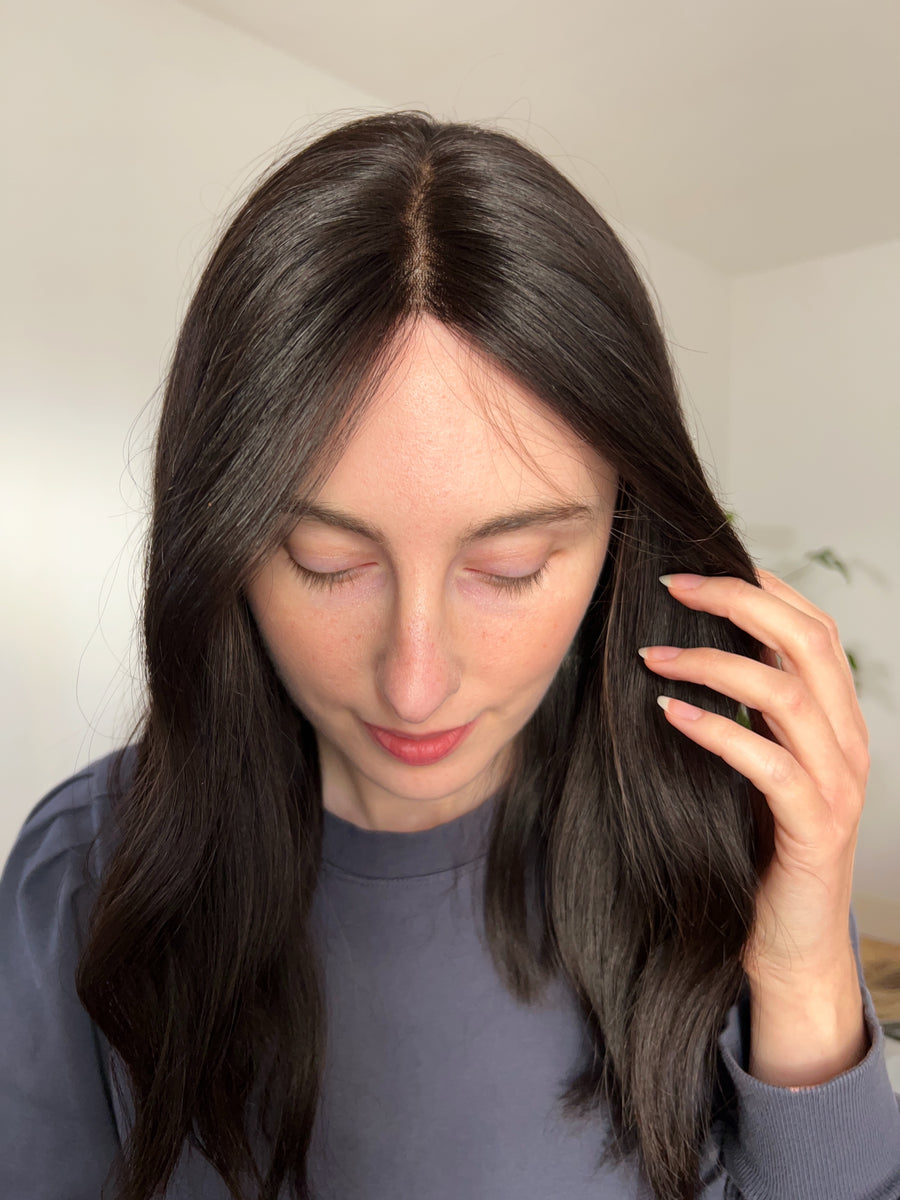 FREESIA | 7x7" cap hair topper | 17" length
