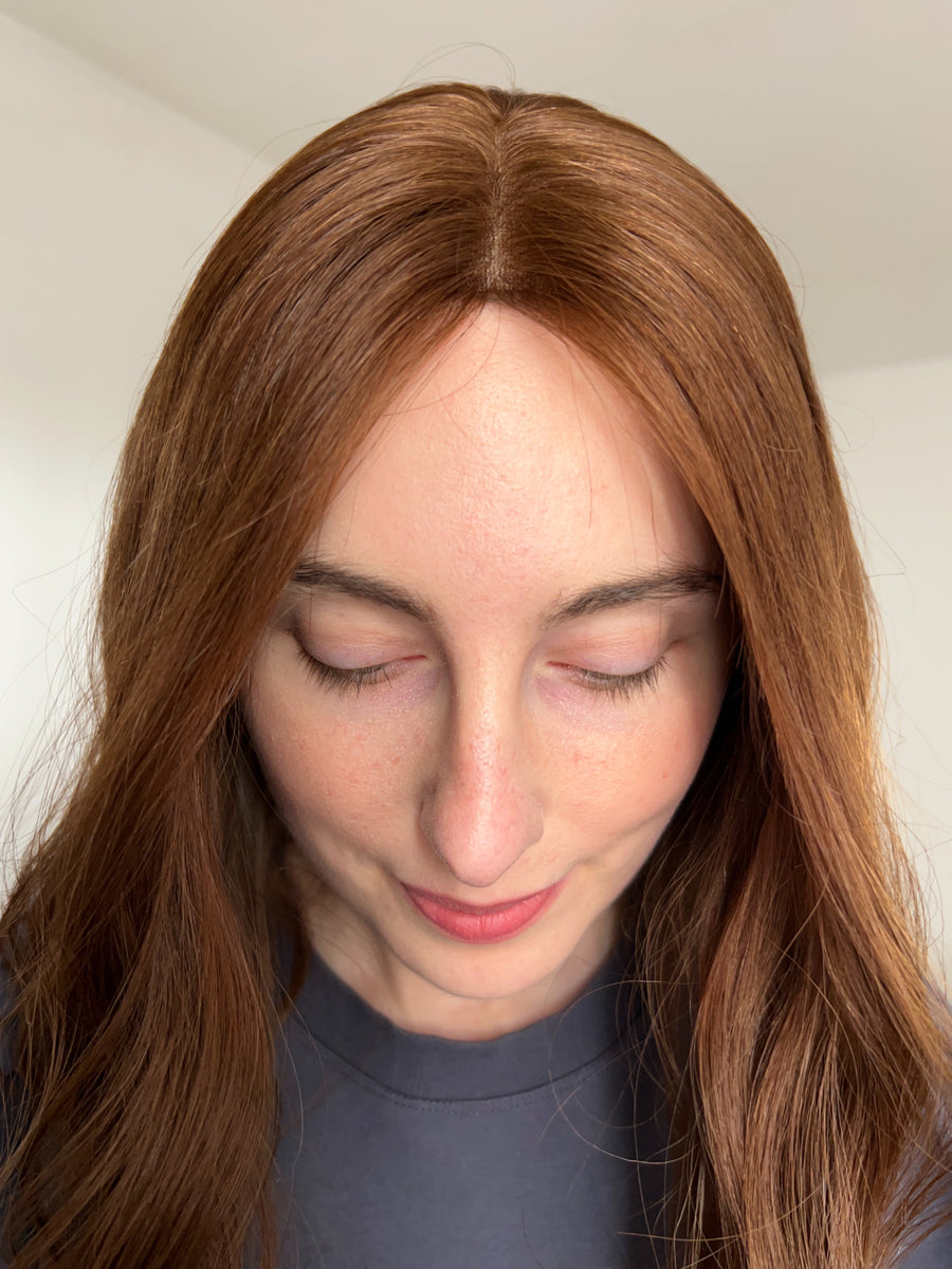 VIOLET | 8x8" cap hair topper | 16-17" length