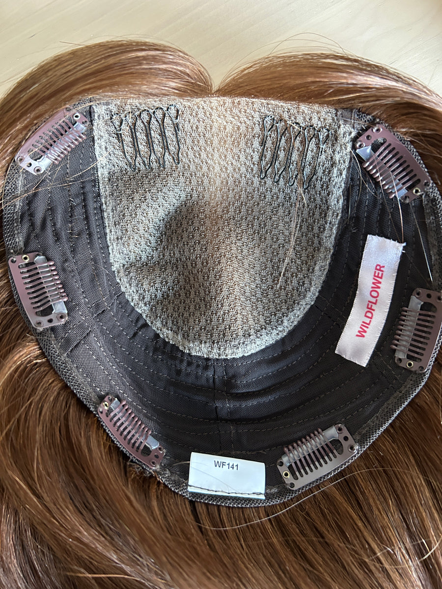 VIOLET | 8x8" cap hair topper | 16-17" length