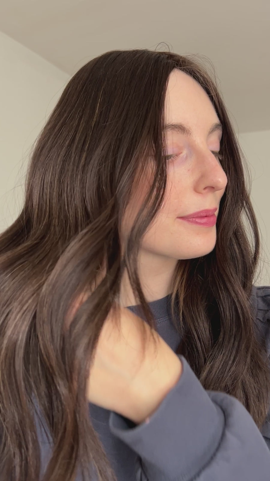 BLUEBELL (with highlights) | 8x8" cap hair topper | 20" length
